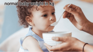 normal baby weight in kg